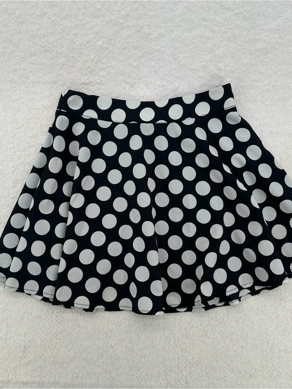 Polka Dot Twee Coquette Forever 21 Mini Skirt